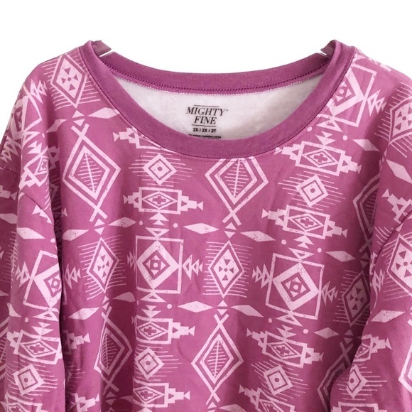 Mighty Fine Graphic Sweatshirt Purple Size 3X - Picture 6 of 7